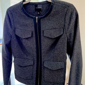 The Limited faux leather trimmed jacked